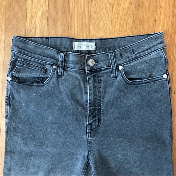 Madewell 9” High Riser Skinny Skinny Black Size 30 - Picture 3 of 10